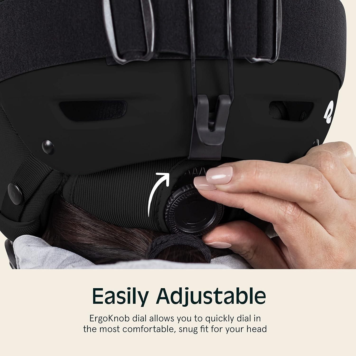 Retrospec Zephyr Ski Helmet – Snowboard Helmet for Adults & Youth with Adjustable Fit, 9 Breathable Vents, Removable Washable Earmuffs – Snow Sports Helmet for Men & Women(Matte Black)