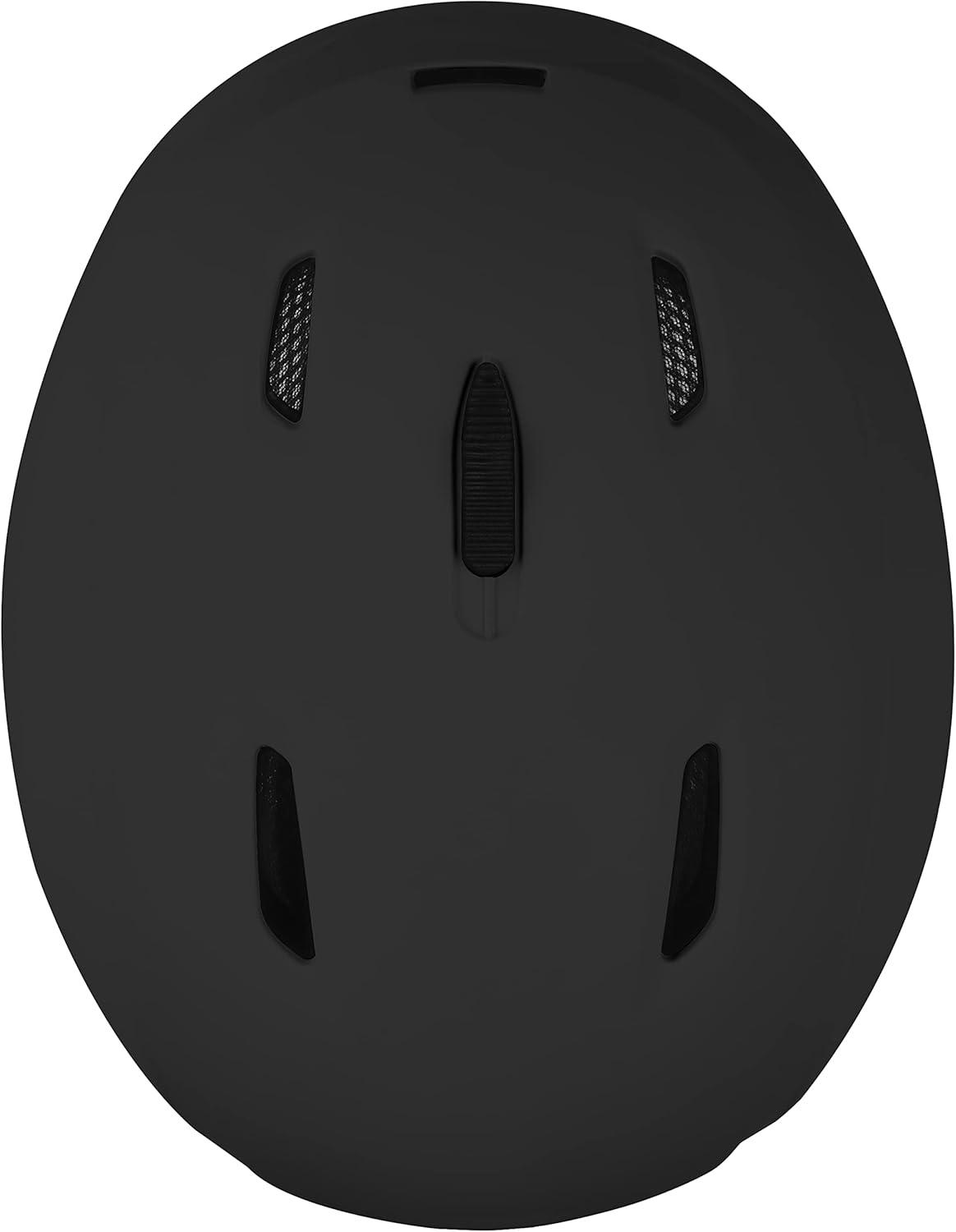 Retrospec Zephyr Ski Helmet – Snowboard Helmet for Adults & Youth with Adjustable Fit, 9 Breathable Vents, Removable Washable Earmuffs – Snow Sports Helmet for Men & Women(Matte Black)