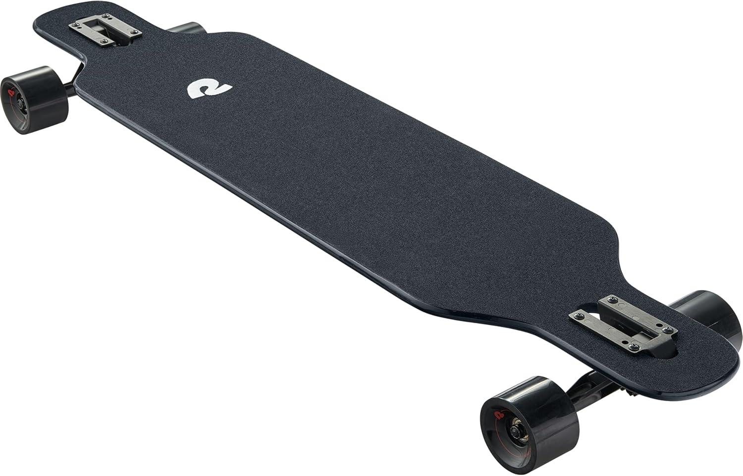 Retrospec Rift Drop-Through Longboard Skateboard Complete Canadian Maple Wood Cruiser w/Drop-Through Trucks for Commuting, Cruising, Carving & Downhill Riding(Flytrap)