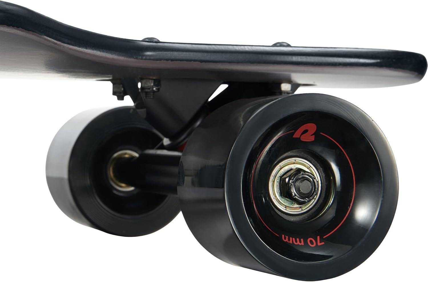 Retrospec Rift Drop-Through Longboard Skateboard Complete Canadian Maple Wood Cruiser w/Drop-Through Trucks for Commuting, Cruising, Carving & Downhill Riding(Flytrap)