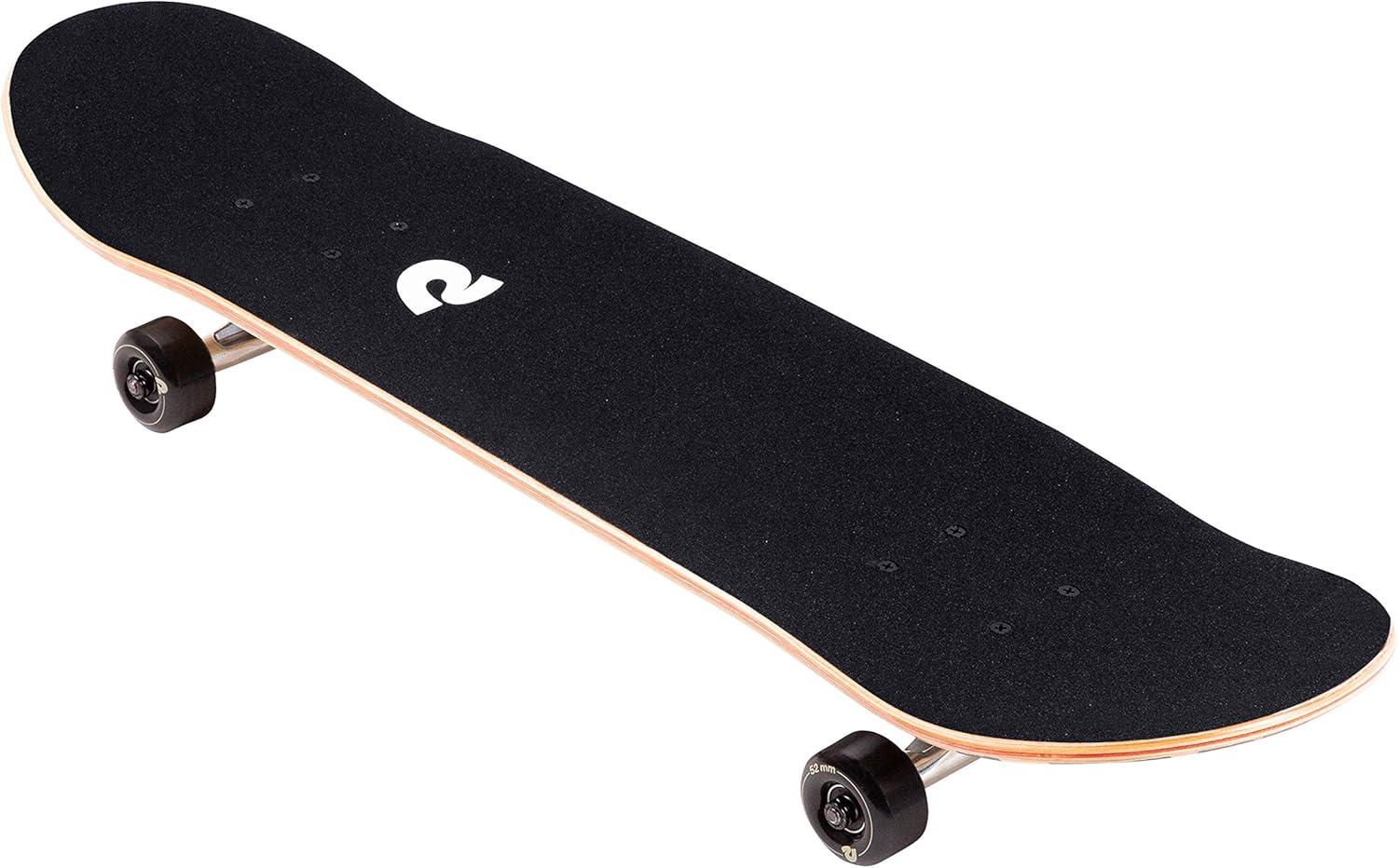 Retrospec Alameda Skateboard Complete | Canadian Maple Wood Deck w/ 5.5 Inch Aluminum Alloy Trucks for Commuting, Cruising, Carving & Downhill Riding(Black Checker)