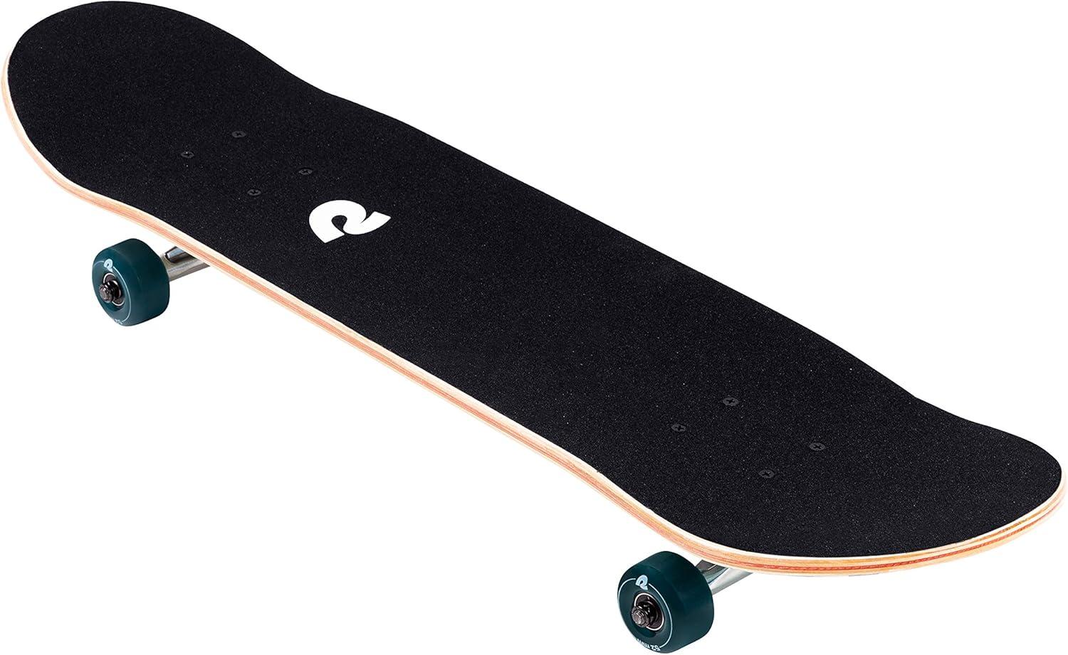 Retrospec Alameda Skateboard Complete | Canadian Maple Wood Deck w/ 5.5 Inch Aluminum Alloy Trucks for Commuting, Cruising, Carving & Downhill Riding(Marine Isometric)