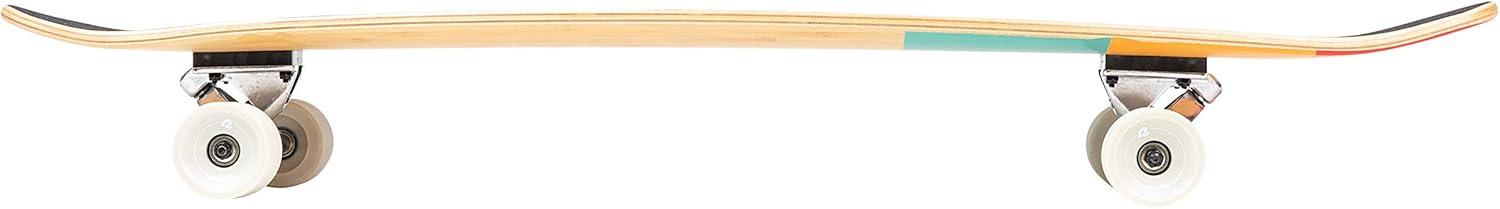 Retrospec Zed Longboard Skateboard Complete Cruiser | Bamboo & Canadian Maple Wood Cruiser w/ Reverse Kingpin Trucks for Commuting, Cruising, Carving & Downhill Riding