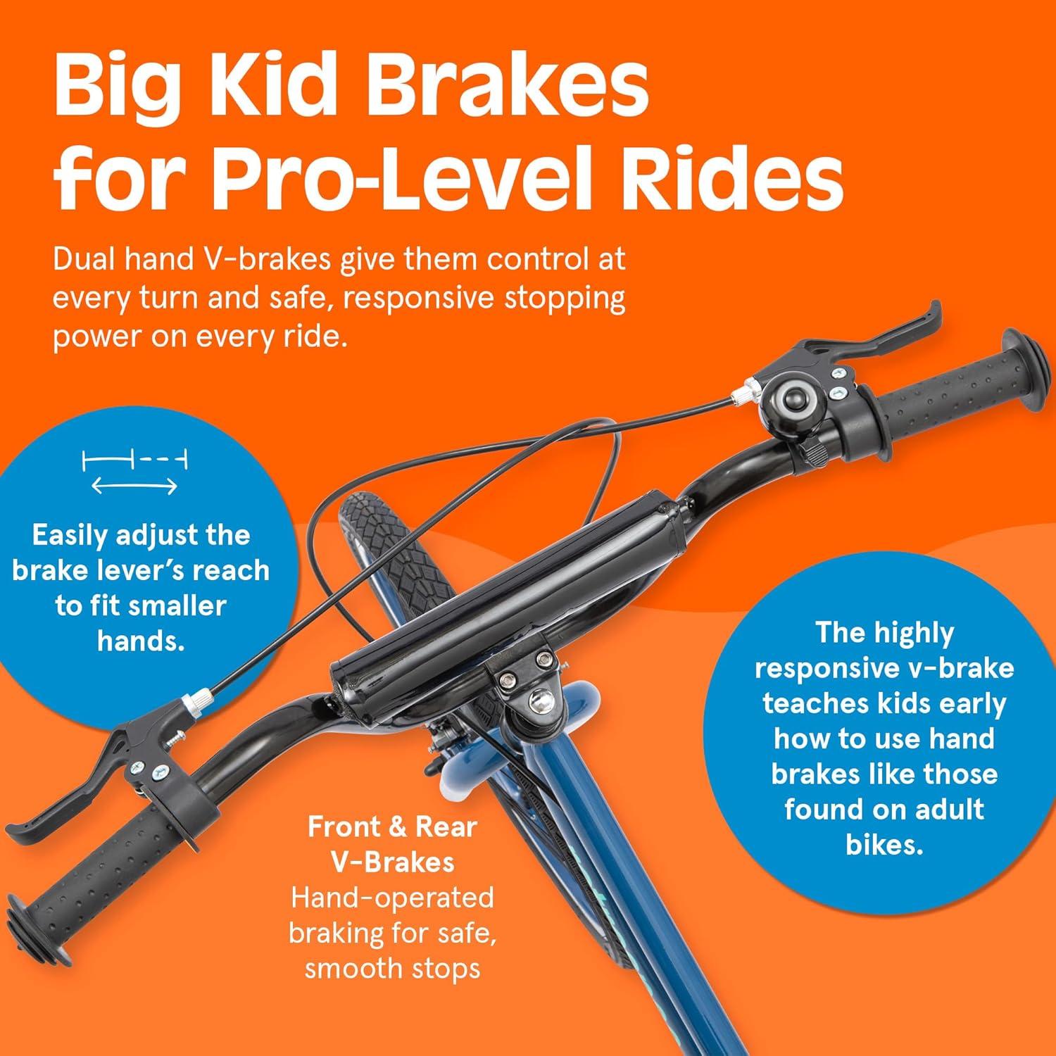 Retrospec Koda Plus Kids Bike for Boys & Girls Ages 6-8 Years – 20″ Children’s Bicycle, Adjustable Seat & Handlebars(Blue Bolt)