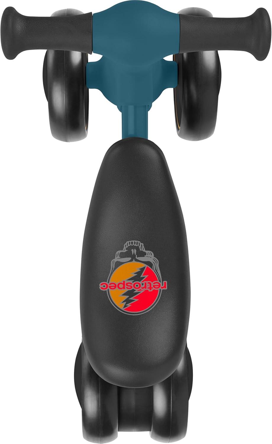 Retrospec Cricket 2 Baby Walker Balance Bike with 4 Wheels – Safe Learning Toy for Ages 12-24 Months – Scratch-Resistant Indoor Outdoor Toddler Riding Toy with Steering Limit & Soft Grips(Grateful Dead)