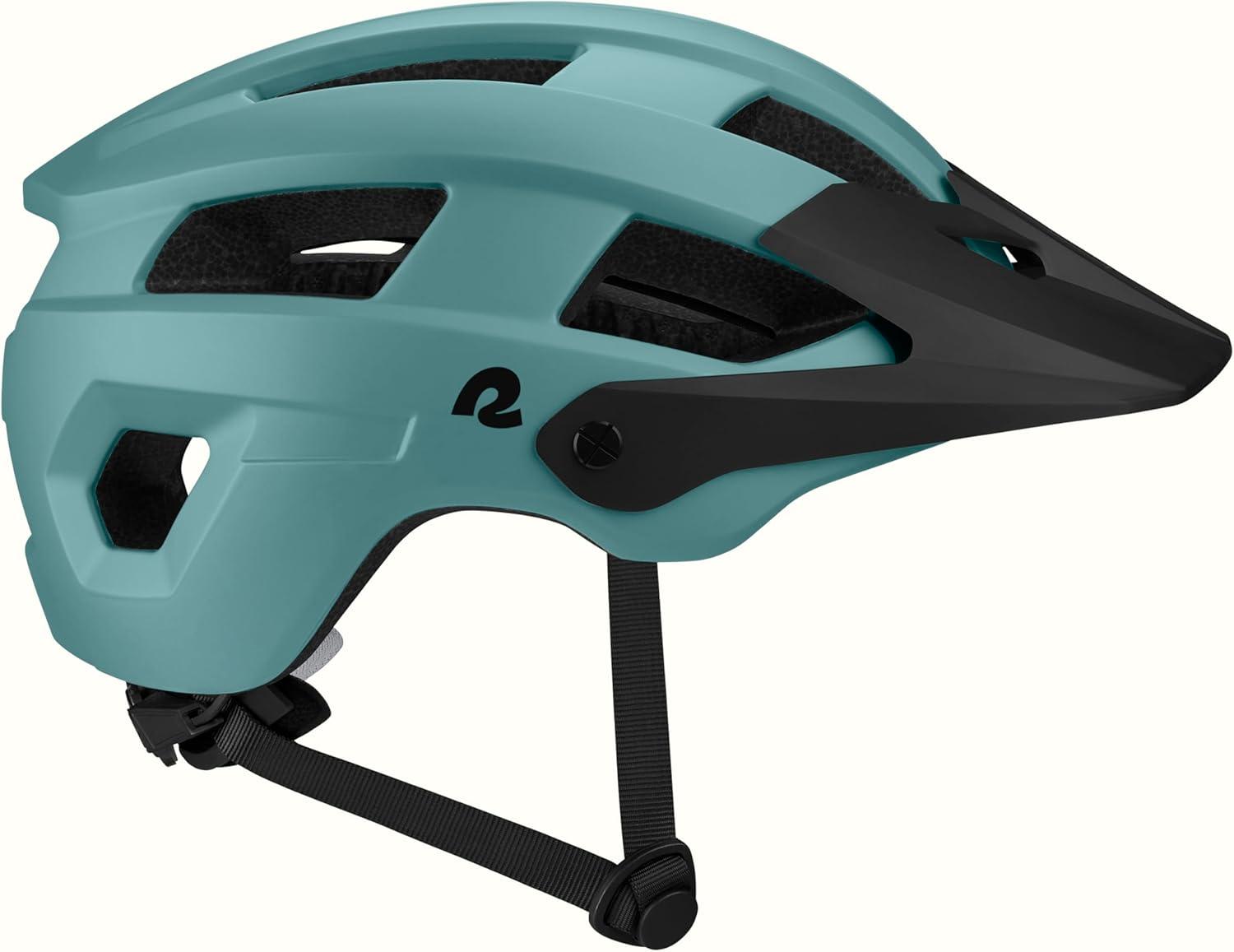 Retrospec Rowan Mountain Bike Helmet with Adjustable ErgoKnob Fit System – 14 Ventilation Ports, Removable Visor & EPS Foam Interior – Lightweight MTB Protection(Matte Evergreen)