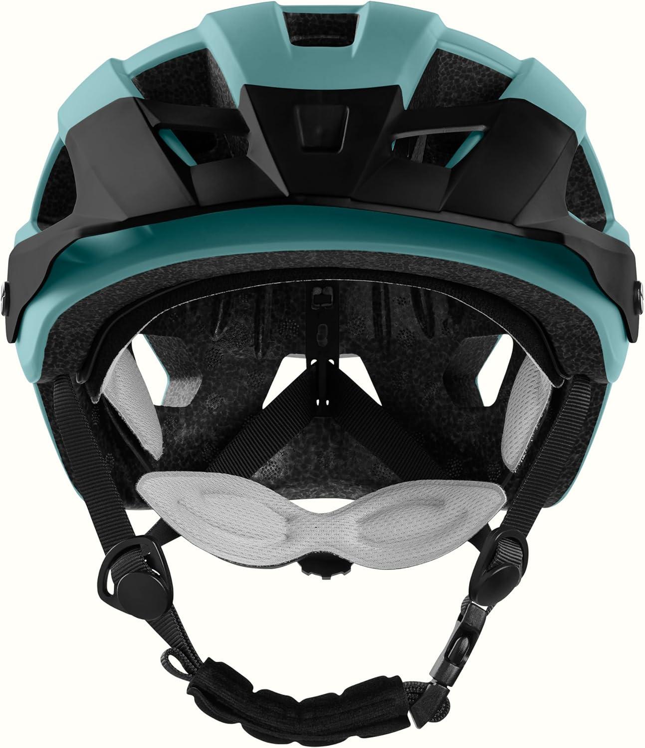 Retrospec Rowan Mountain Bike Helmet with Adjustable ErgoKnob Fit System – 14 Ventilation Ports, Removable Visor & EPS Foam Interior – Lightweight MTB Protection(Matte Evergreen)