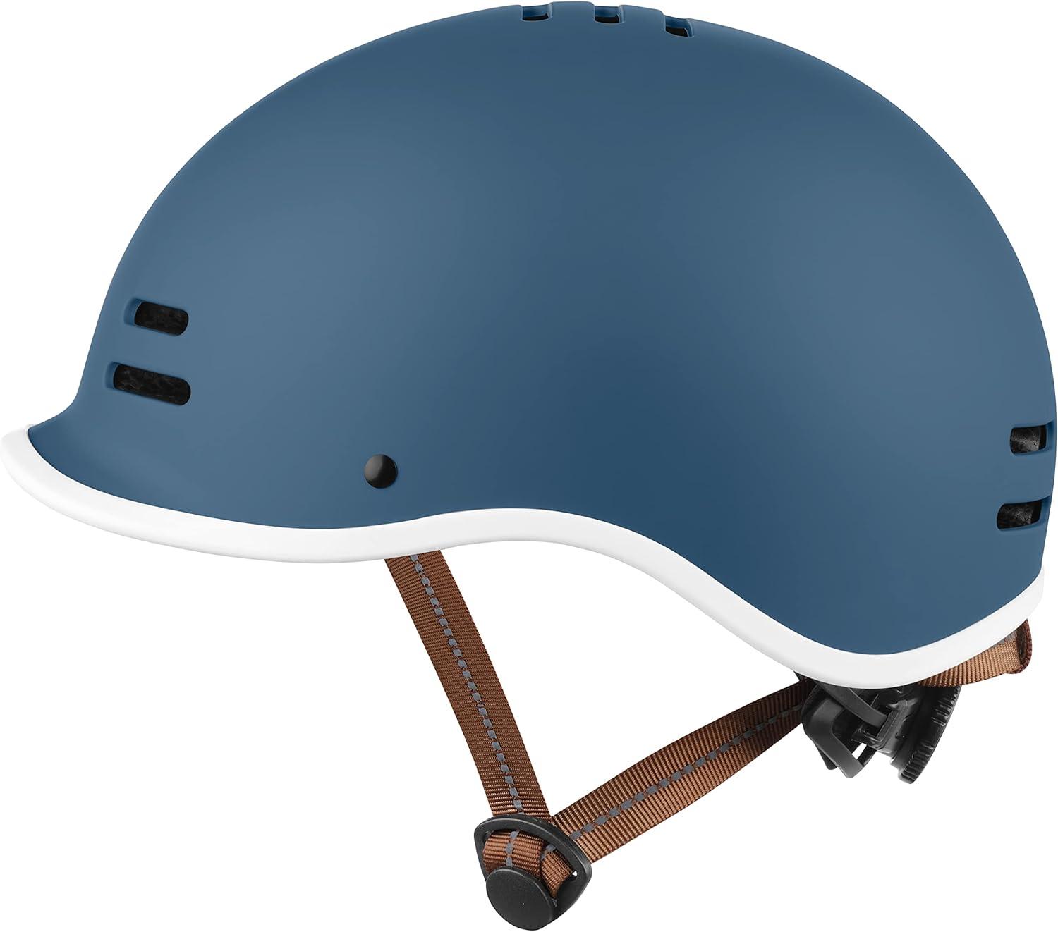 Retrospec Remi Kids Bike Helmet with Built-in Sun Visor – Adjustable Youth & Toddler Safety Gear for Cycling, Skating & Scooters – 11 Air Vents, Washable Padding & Reflective Straps(Matte Navy)