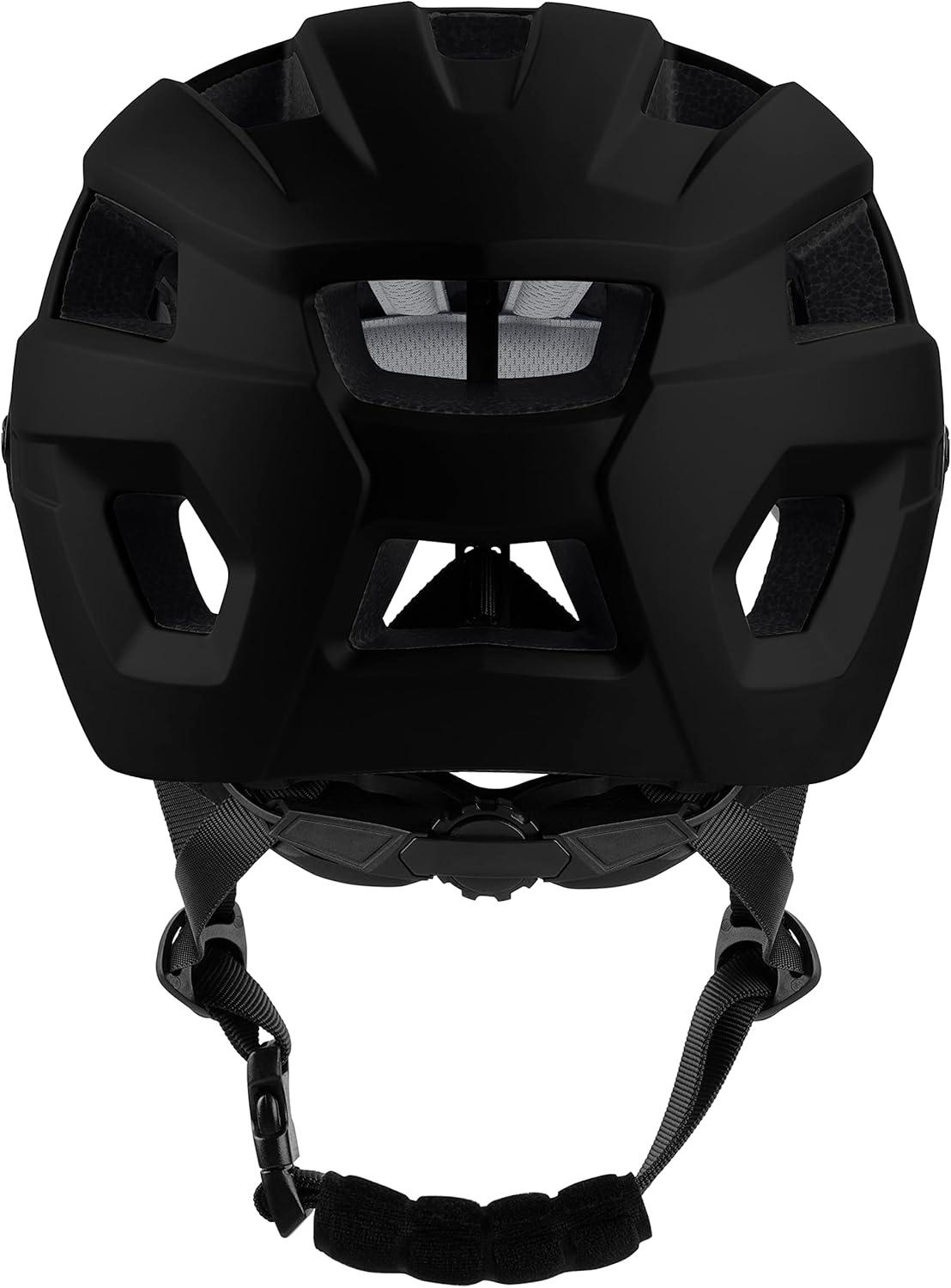 Retrospec Rowan Mountain Bike Helmet with Adjustable ErgoKnob Fit System – 14 Ventilation Ports, Removable Visor & EPS Foam Interior – Lightweight MTB Protection(Matte Black)
