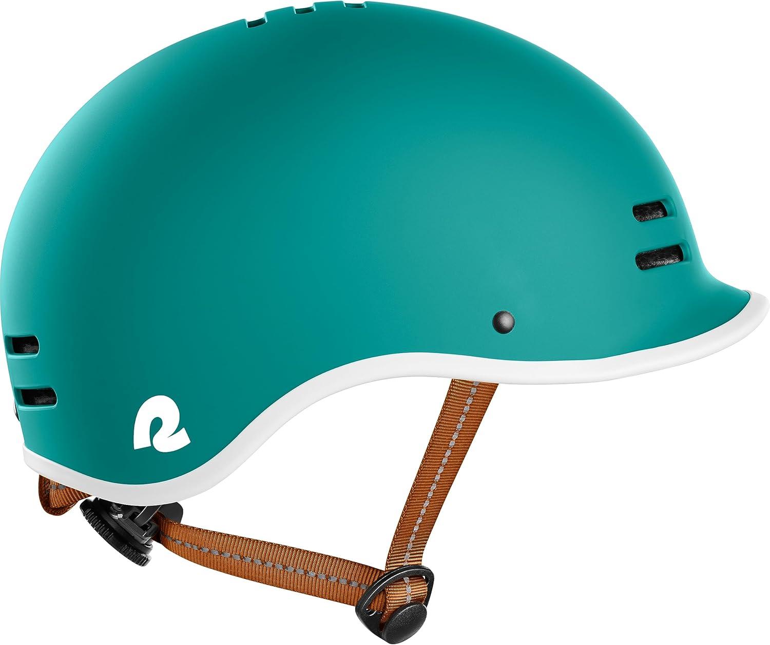 Retrospec Remi Adult Bike Helmet for Men & Women – Bicycle Helmet for Commuting, Road Biking, Skating with Adjustable Dial(Matte Capri With Adjustable Dial)