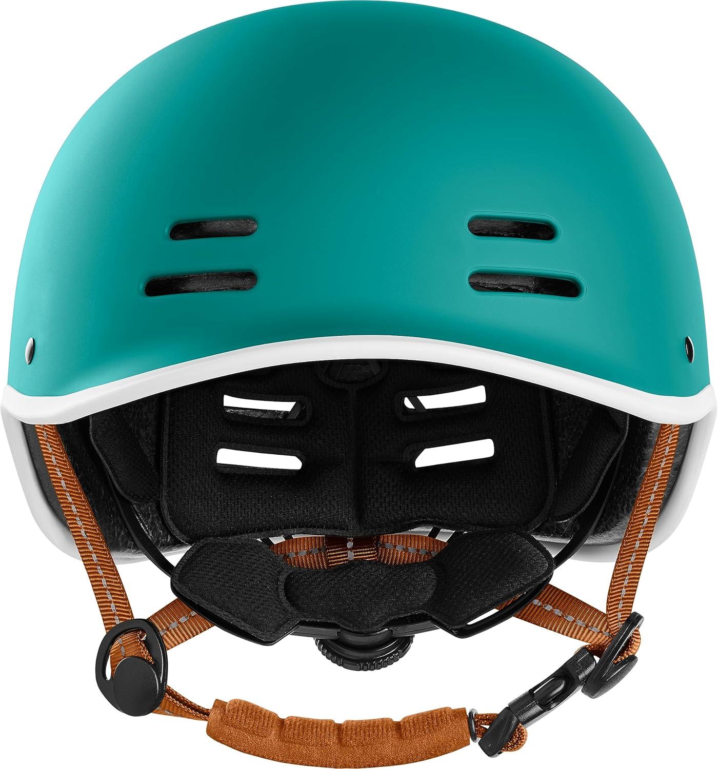 Retrospec Remi Adult Bike Helmet for Men & Women – Bicycle Helmet for Commuting, Road Biking, Skating with Adjustable Dial(Matte Capri With Adjustable Dial)
