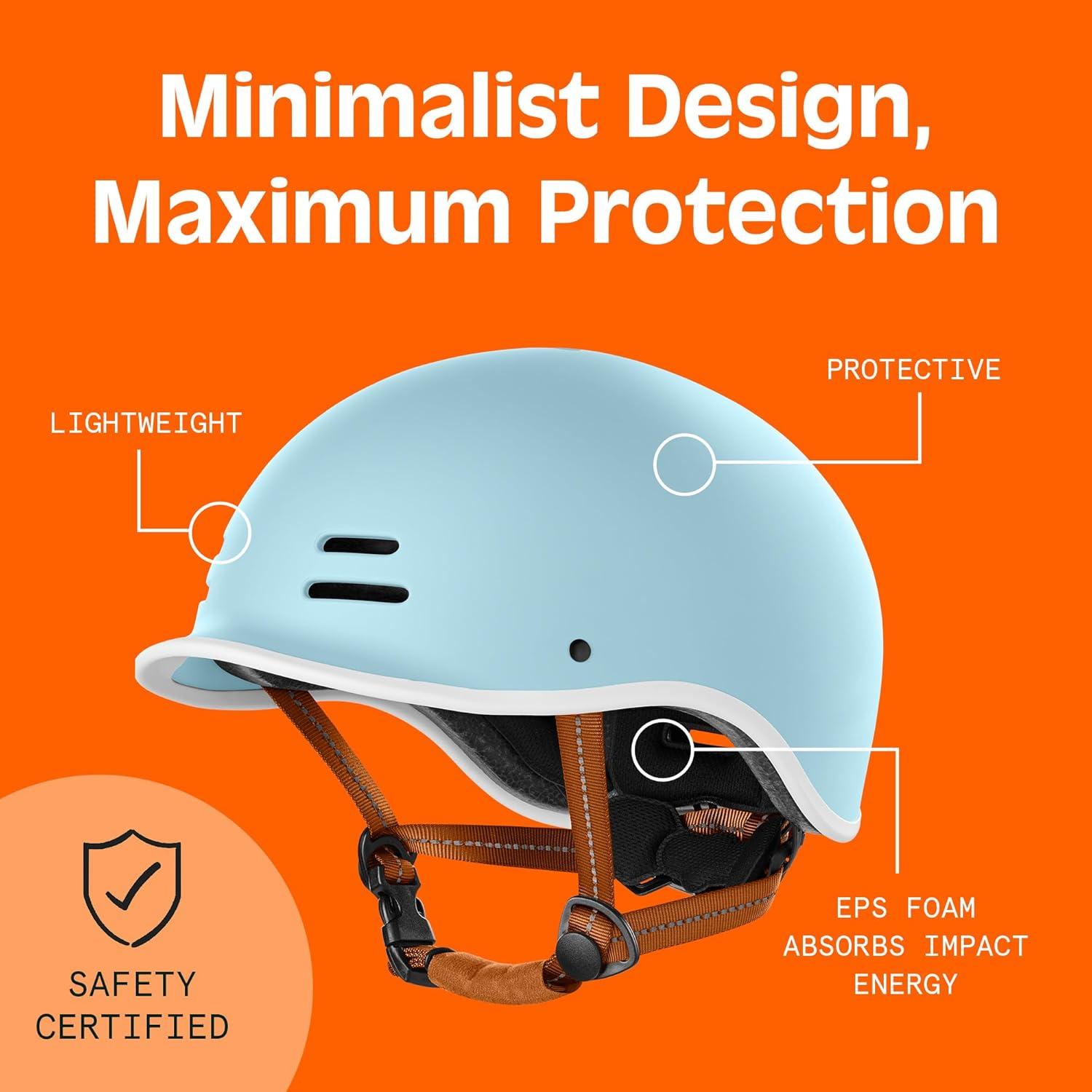 Retrospec Remi Adult Bike Helmet for Men & Women – Bicycle Helmet for Commuting, Road Biking, Skating with Adjustable Dial(Matte Cool Mint With Adjustable Dial)