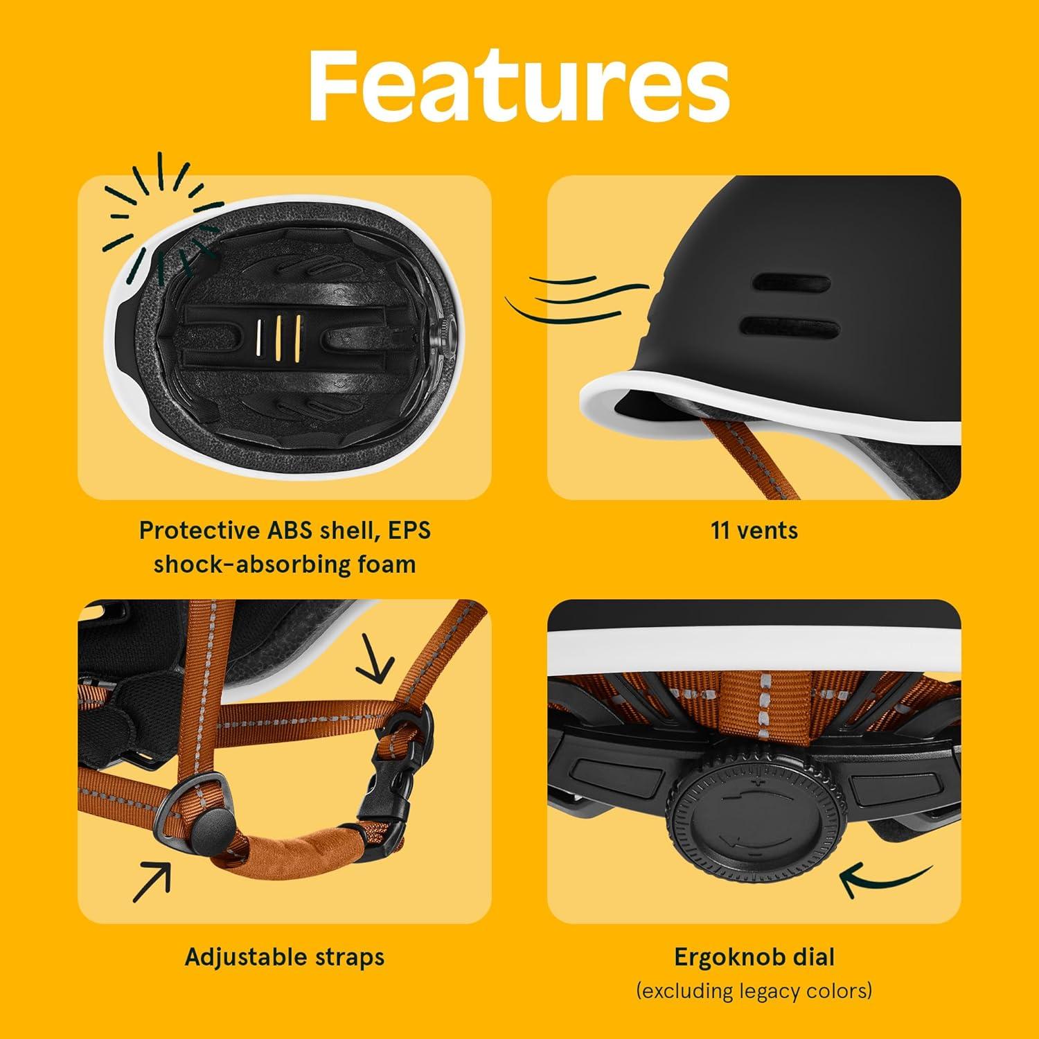 Retrospec Remi Adult Bike Helmet for Men & Women – Bicycle Helmet for Commuting, Road Biking, Skating with Adjustable Dial(Matte Black With Adjustable Dial)