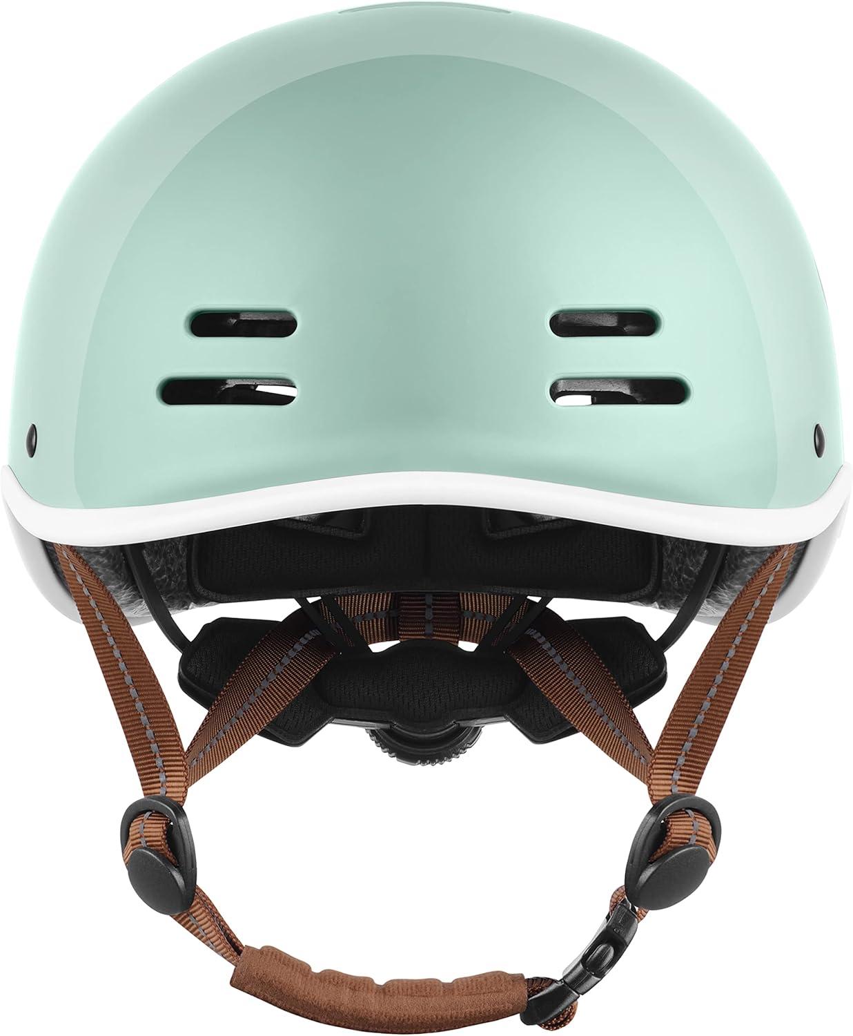 Retrospec Remi Kids Bike Helmet with Built-in Sun Visor – Adjustable Youth & Toddler Safety Gear for Cycling, Skating & Scooters – 11 Air Vents, Washable Padding & Reflective Straps(Matcha Bloom)