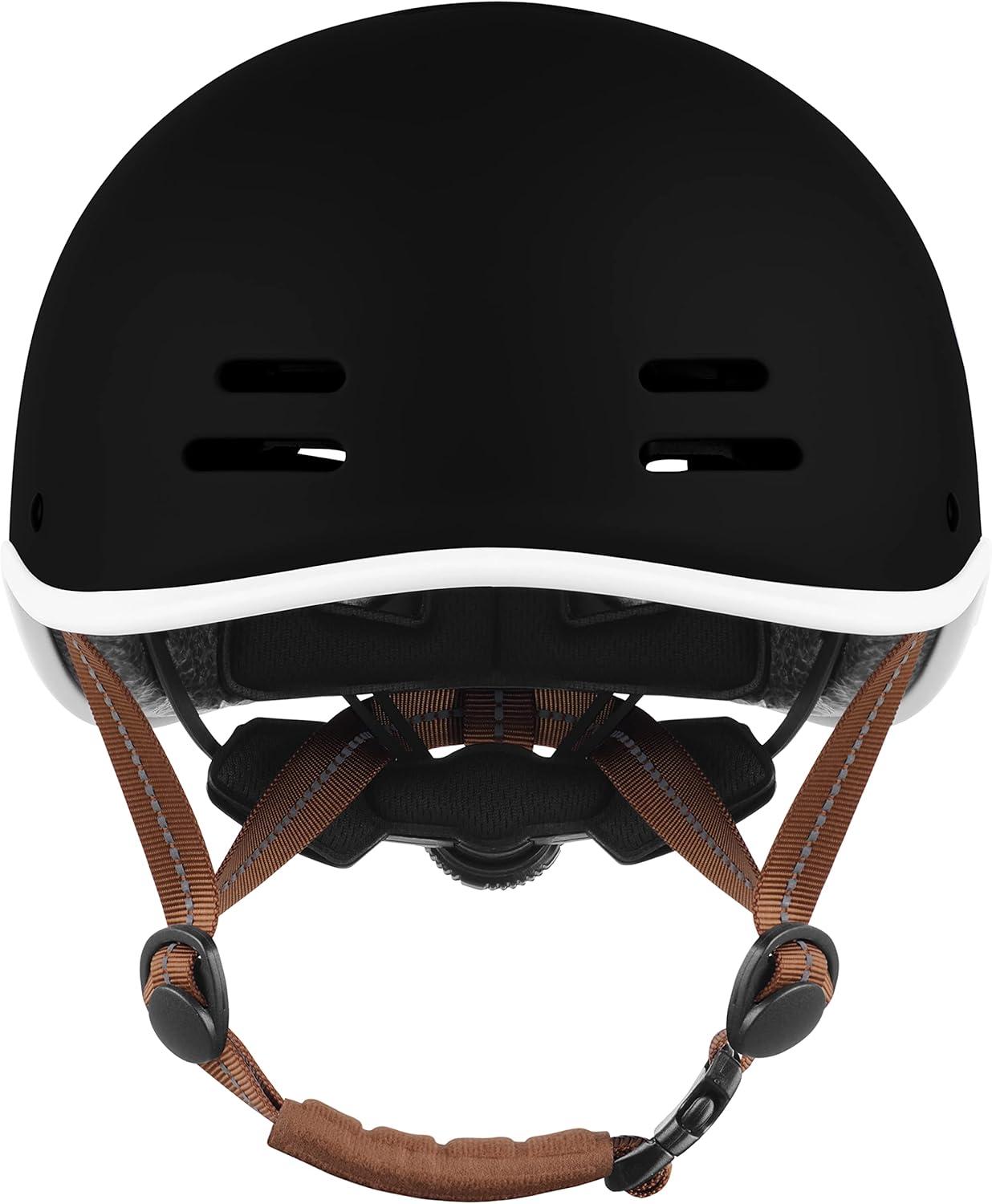 Retrospec Remi Kids Bike Helmet with Built-in Sun Visor – Adjustable Youth & Toddler Safety Gear for Cycling, Skating & Scooters – 11 Air Vents, Washable Padding & Reflective Straps(Matte Black)