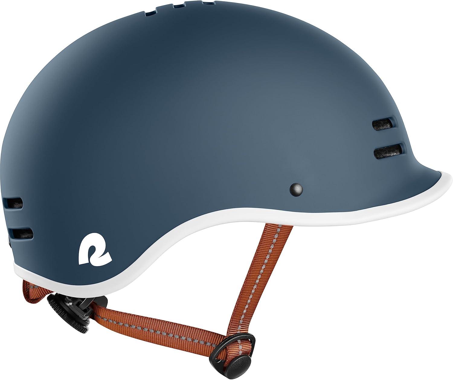 Retrospec Remi Adult Bike Helmet for Men & Women – Bicycle Helmet for Commuting, Road Biking, Skating with Adjustable Dial(Matte Navy With Adjustable Dial)