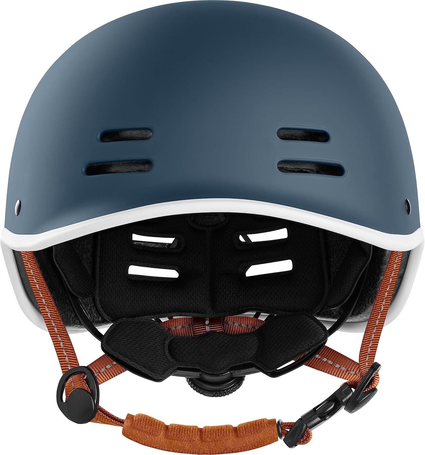 Retrospec Remi Adult Bike Helmet for Men & Women – Bicycle Helmet for Commuting, Road Biking, Skating with Adjustable Dial(Matte Navy With Adjustable Dial)