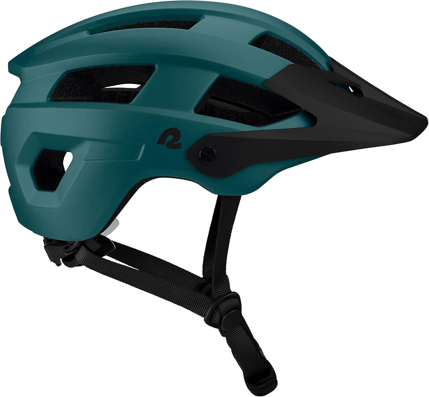 Retrospec Rowan Mountain Bike Helmet with Adjustable ErgoKnob Fit System – 14 Ventilation Ports, Removable Visor & EPS Foam Interior – Lightweight MTB Protection(Superior Blue)