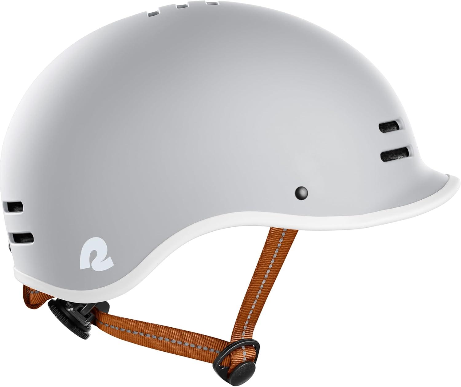 Retrospec Remi Adult Bike Helmet for Men & Women – Bicycle Helmet for Commuting, Road Biking, Skating with Adjustable Dial(Matte Bone With Adjustable Dial)