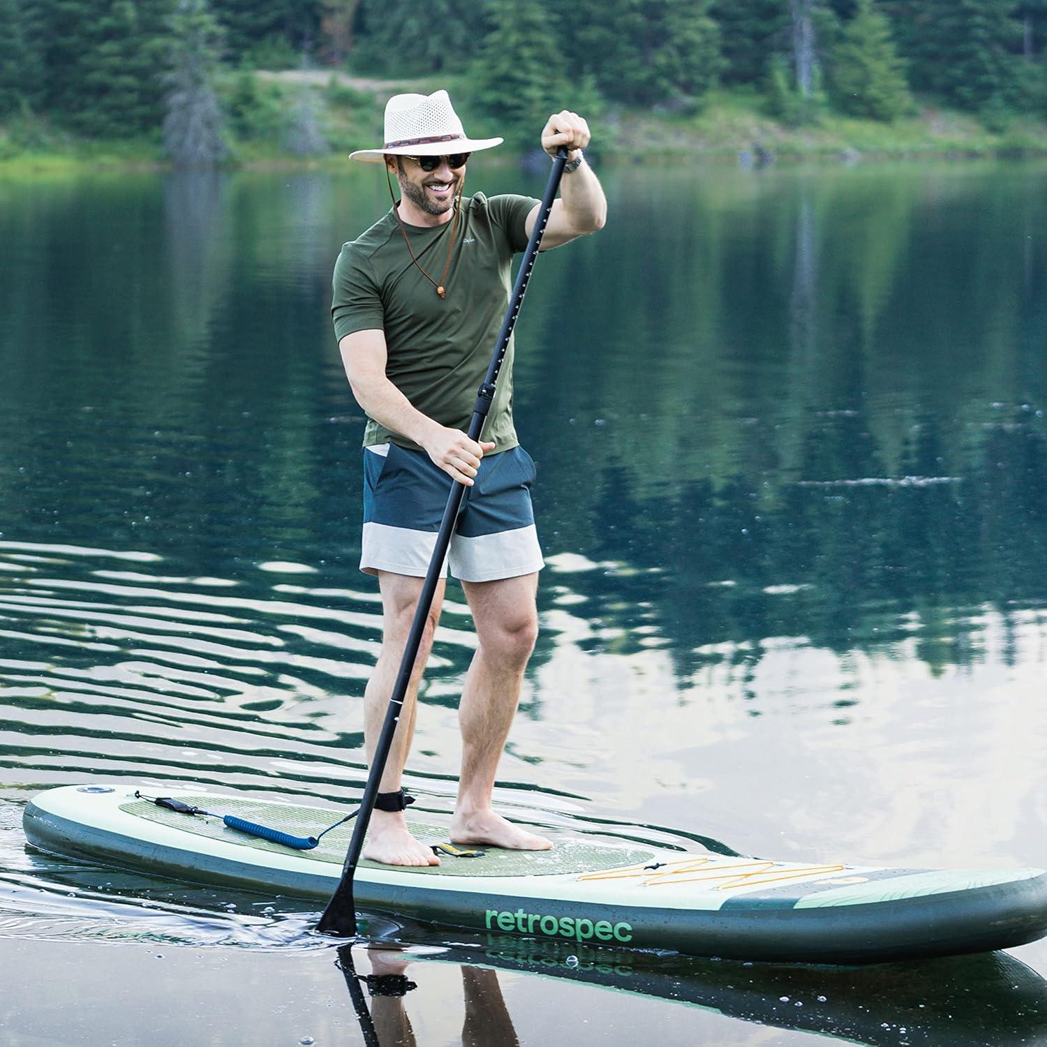 Retrospec Adjustable Aluminum Paddle iStand Up Paddle Board (3 Piece)