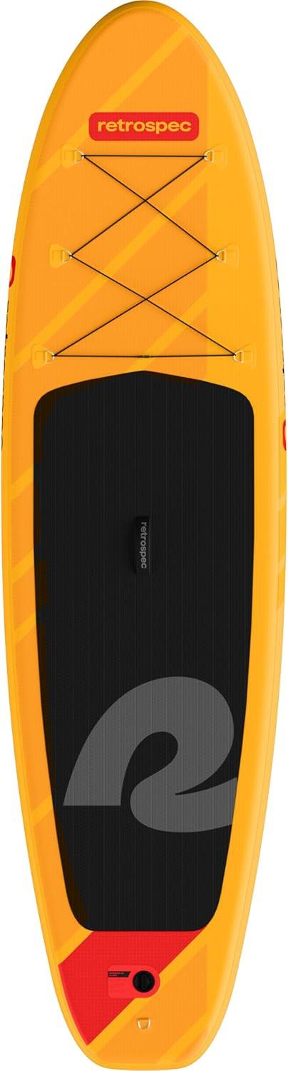 Retrospec Weekender Inflatable Stand Up Paddle Board Includes Paddle, Pump, and Accessories 10’6 Lightweight iSUP, Puncture Resistant Inflatable Paddle Board for Adults(Sunglow 1)
