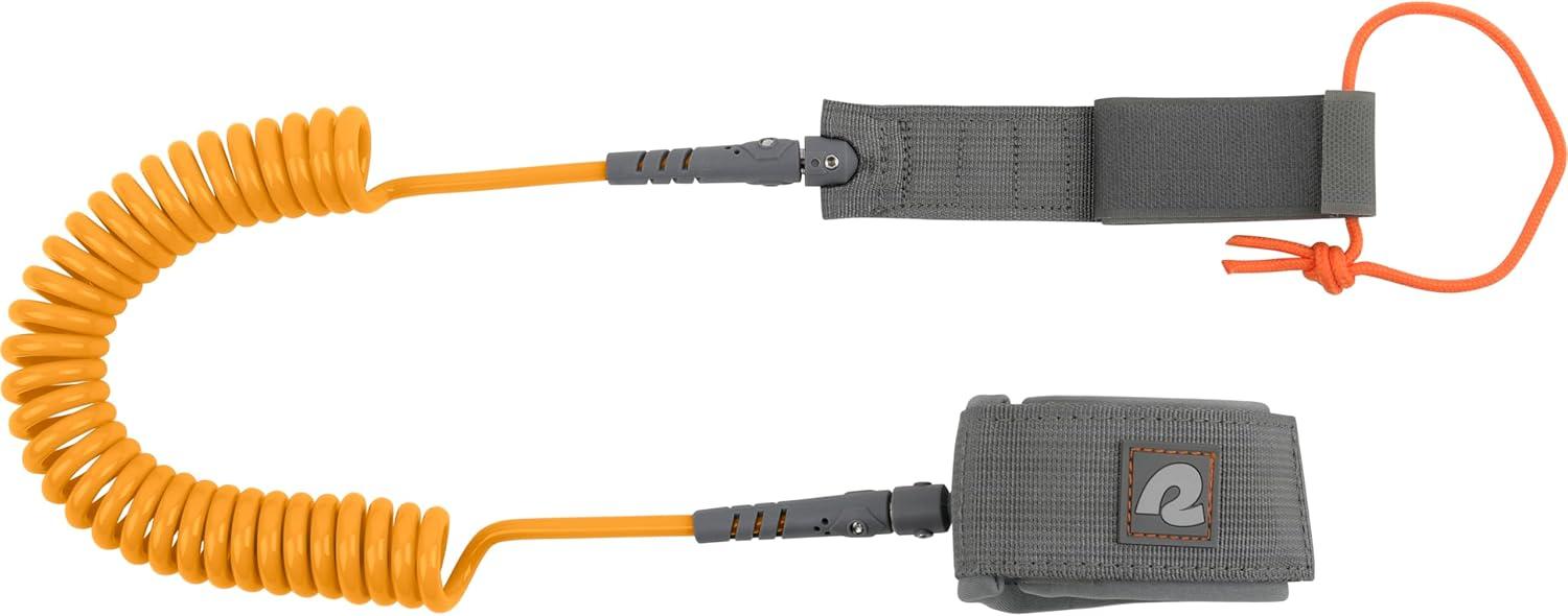 Retrospec Weekender 10′ Paddle Board Safety Leash, Coiled for Stand Up Paddleboards(Clementine)