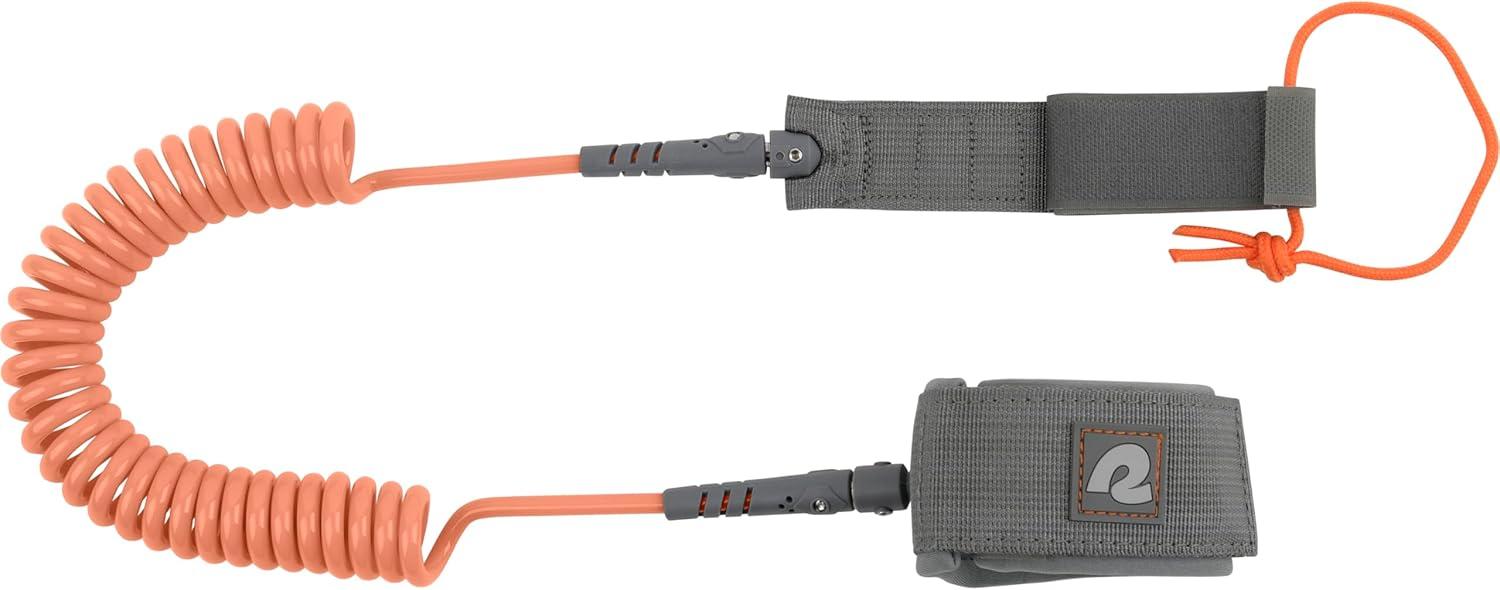 Retrospec Weekender 10′ Paddle Board Safety Leash, Coiled for Stand Up Paddleboards(Coral)