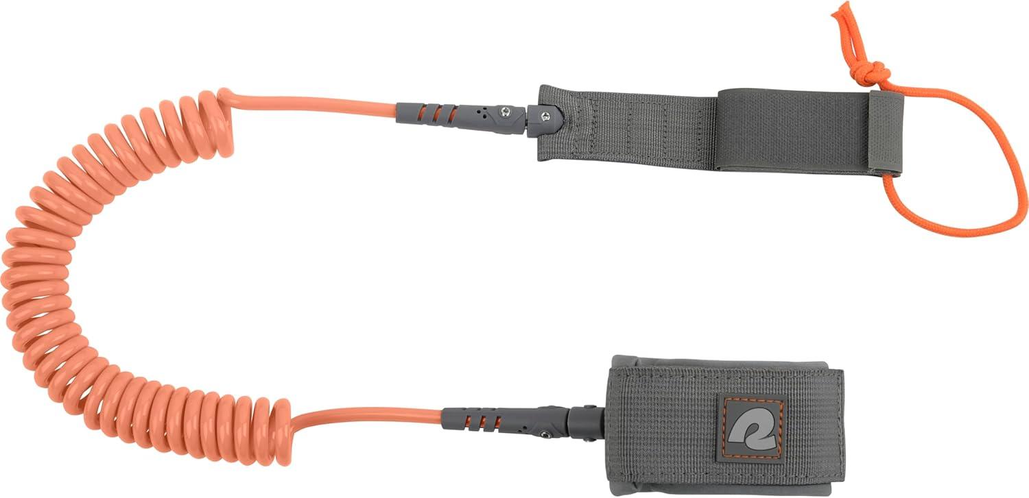 Retrospec Weekender 10′ Paddle Board Safety Leash, Coiled for Stand Up Paddleboards(Coral)