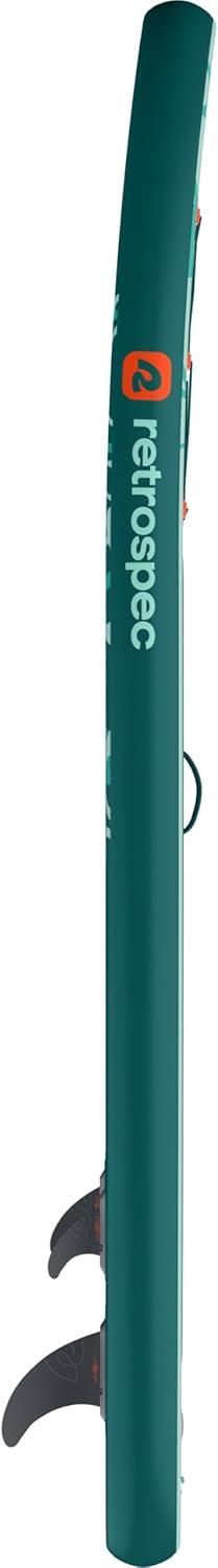 Retrospec Weekender Inflatable Stand Up Paddle Board Includes Paddle, Pump, and Accessories 10’6 Lightweight iSUP, Puncture Resistant Inflatable Paddle Board for Adults(Seafoam Ripple)