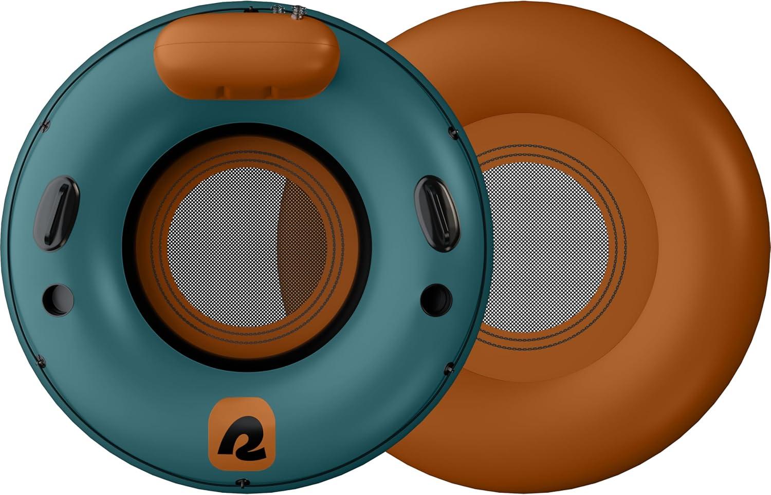 Retrospec Siesta Float 48″ Inflatable River Tube | Heavy-Duty Water Float w/Backrest & Cup Holders | 300 lbs | Repair Kit | Pool, Lake & River(Aruba Blue)