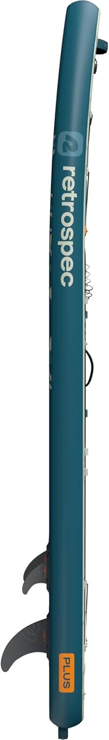 Retrospec Weekender Plus 10′ Inflatable Stand Up Paddleboard Double Layer PVC iSUP Bundle w/Carrying case, 3 Piece Adjustable Aluminum Paddle, 3 Removable fins, Pump, and Cell Phone case(River Ripple)