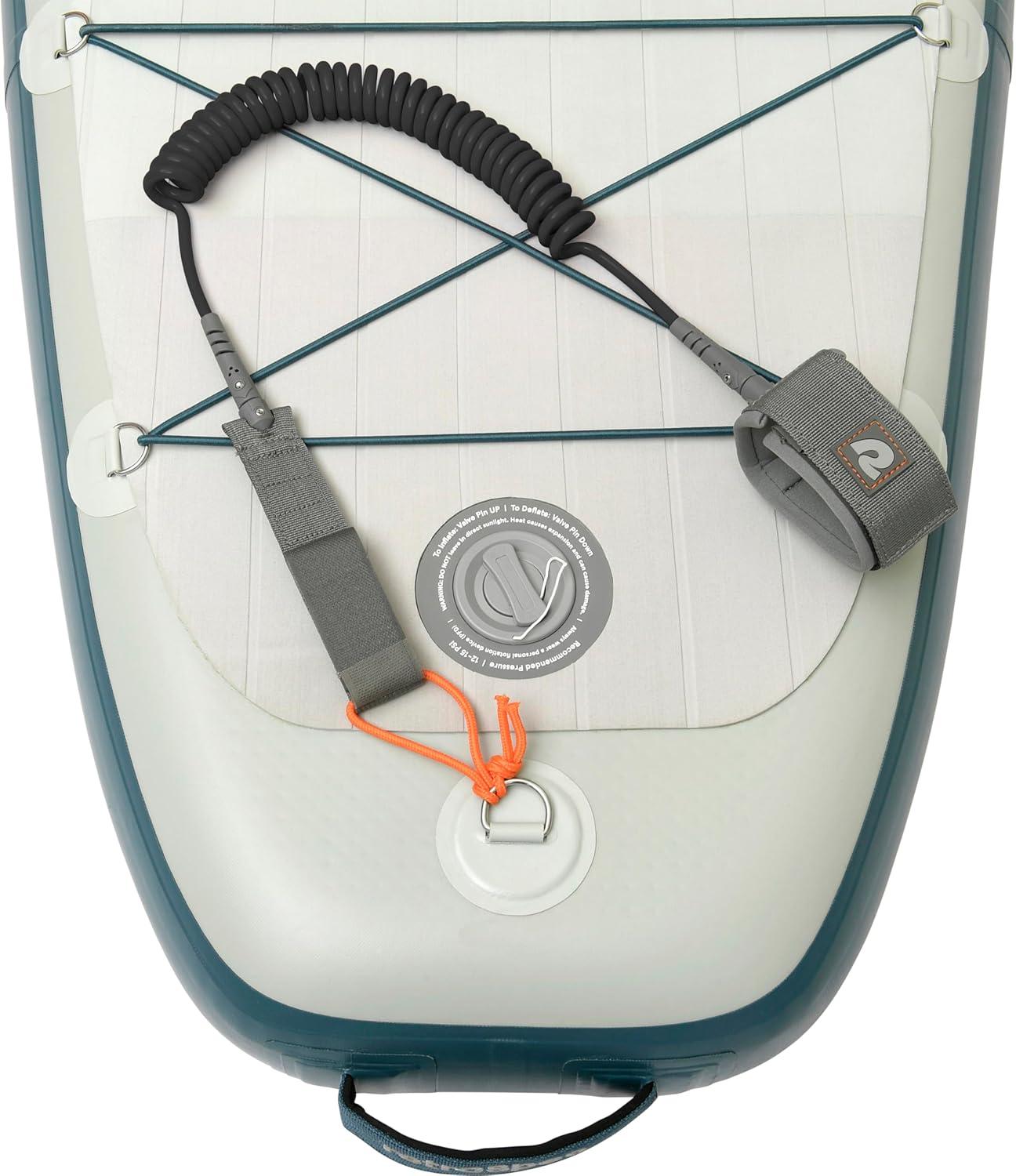 Retrospec Weekender 10′ Paddle Board Safety Leash, Coiled for Stand Up Paddleboards(Black)