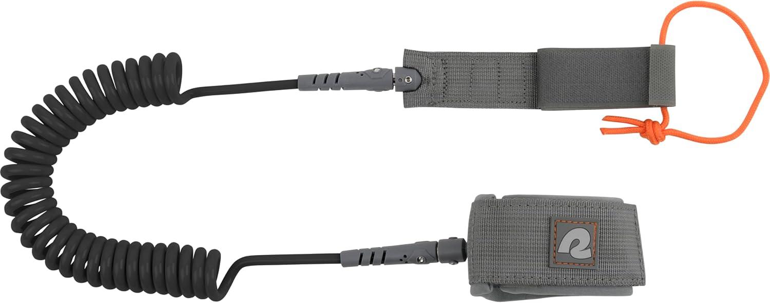 Retrospec Weekender 10′ Paddle Board Safety Leash, Coiled for Stand Up Paddleboards(Black)