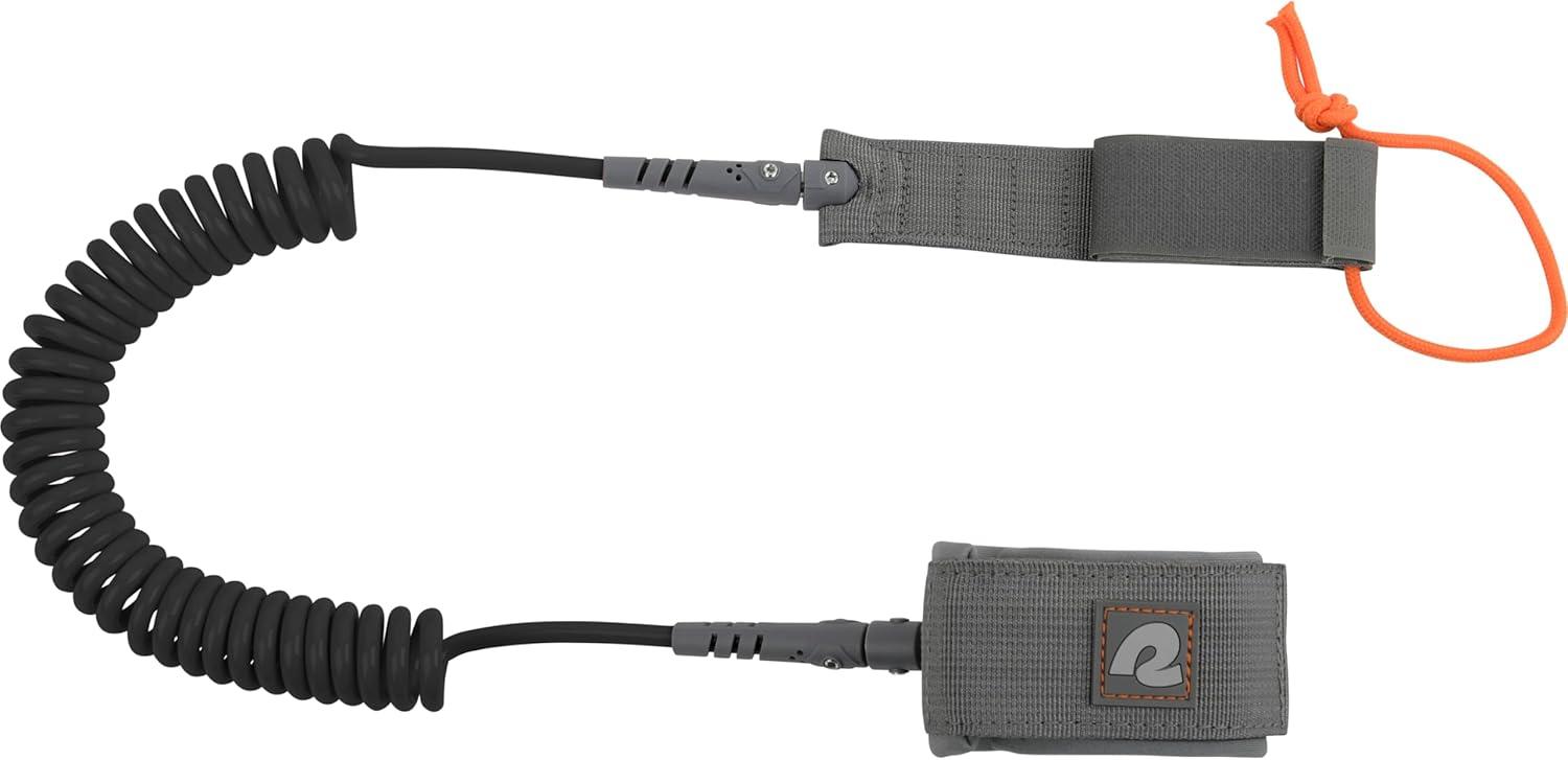 Retrospec Weekender 10′ Paddle Board Safety Leash, Coiled for Stand Up Paddleboards(Black)