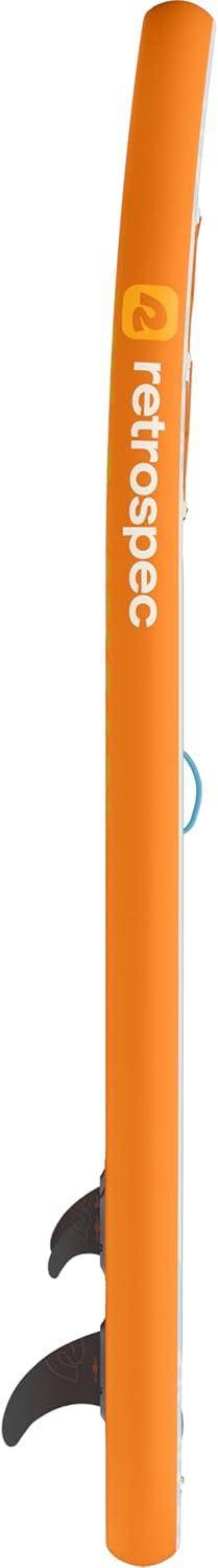 Retrospec Weekender Inflatable Stand Up Paddle Board Includes Paddle, Pump, and Accessories 10’6 Lightweight iSUP, Puncture Resistant Inflatable Paddle Board for Adults(Creamsicle 1)