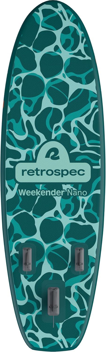 Retrospec Weekender-Nano 8ft. Inflatable Stand Up Paddleboard(Seafoam Ripple)