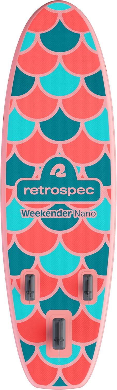 Retrospec Weekender-Nano 8ft. Inflatable Stand Up Paddleboard(Rainbow Trout)