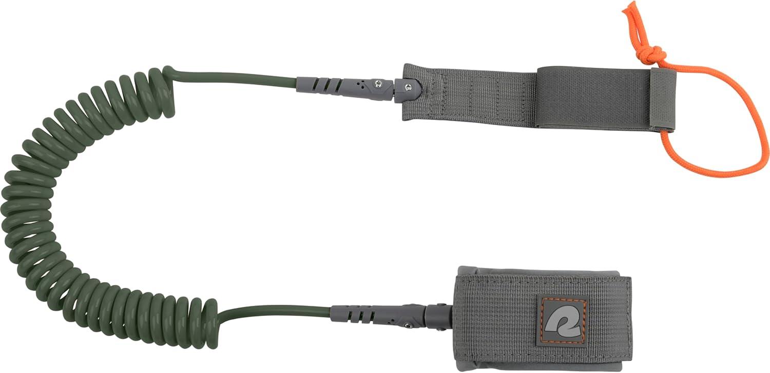 Retrospec Weekender 10′ Paddle Board Safety Leash, Coiled for Stand Up Paddleboards(Spruce)