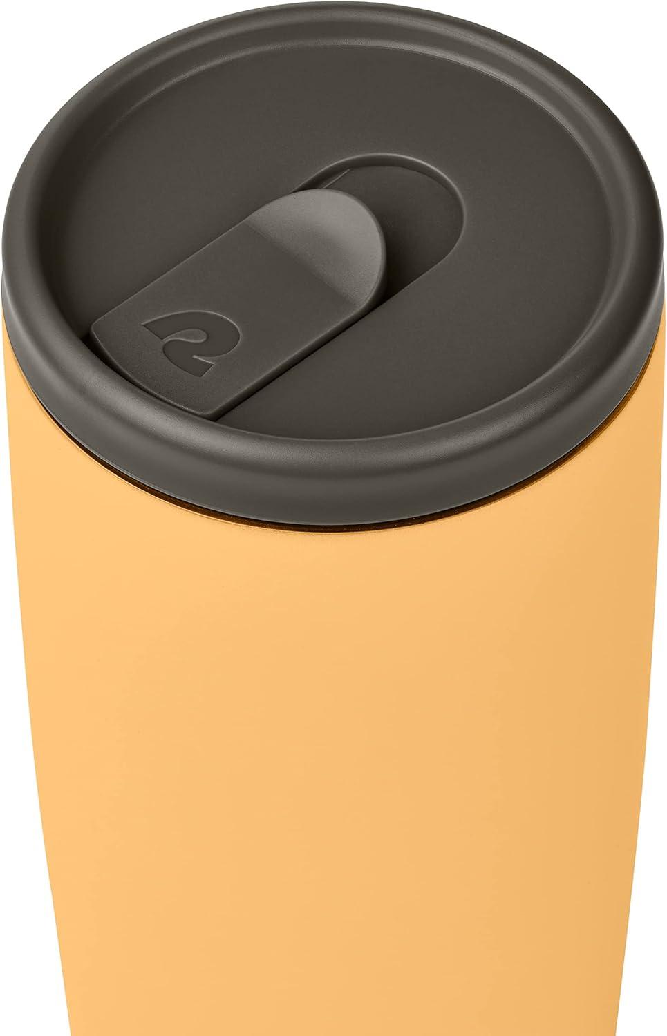 Retrospec Arroyo Stainless Steel Tumbler with Lid and Straw – Reusable Insulated Tumbler Cup – Iced Coffee Travel Mug – Double Walled Thermal Tumblers(Matte Honey)