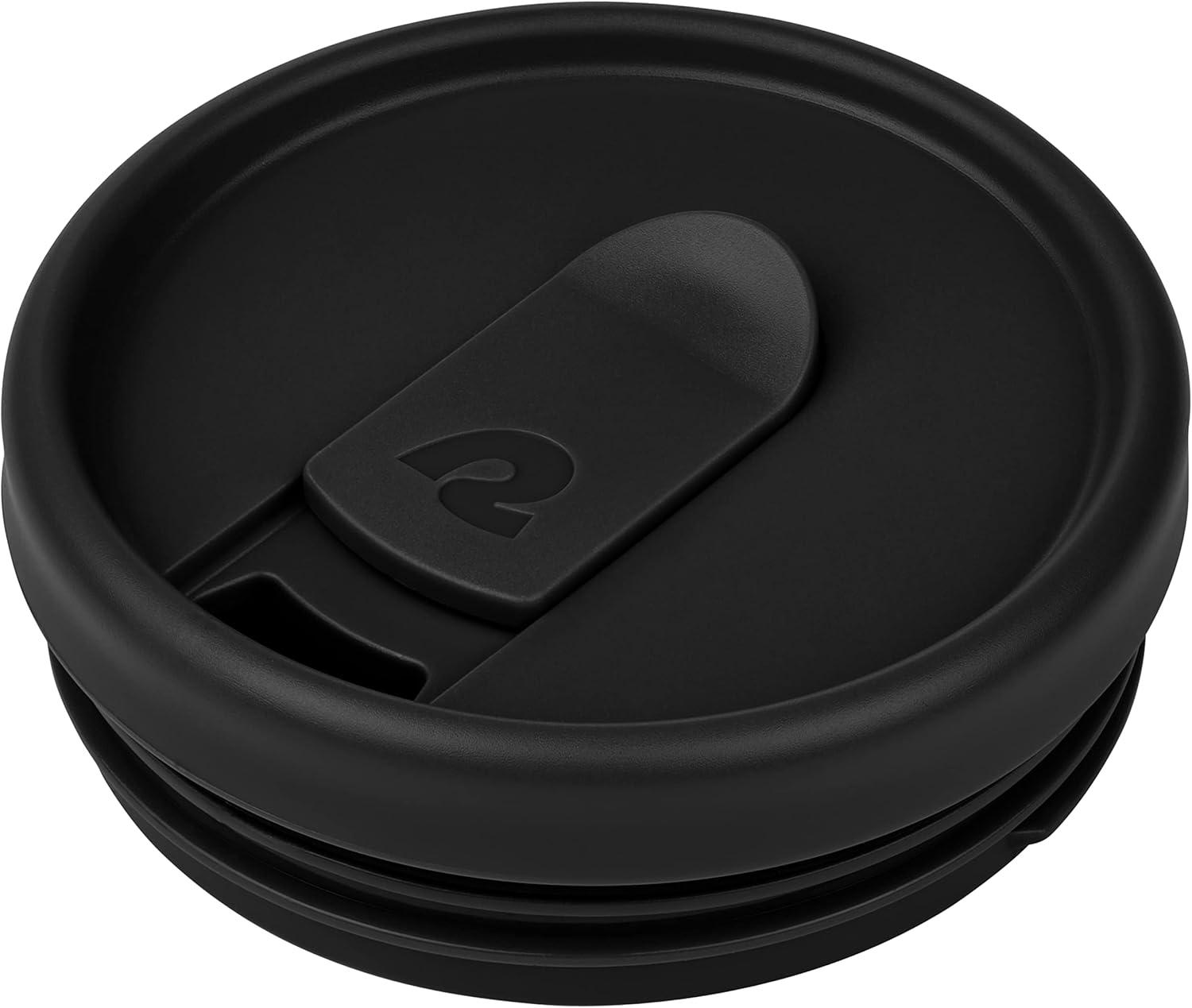 Retrospec Arroyo Tumbler Replacement Straw Lid for Arroyo Stainless Steel Tumbler Insulated Travel Mug BPA Free with All Day Insulation – Fits 24, 30oz Tumbler Lid with Straw – Black(Black)