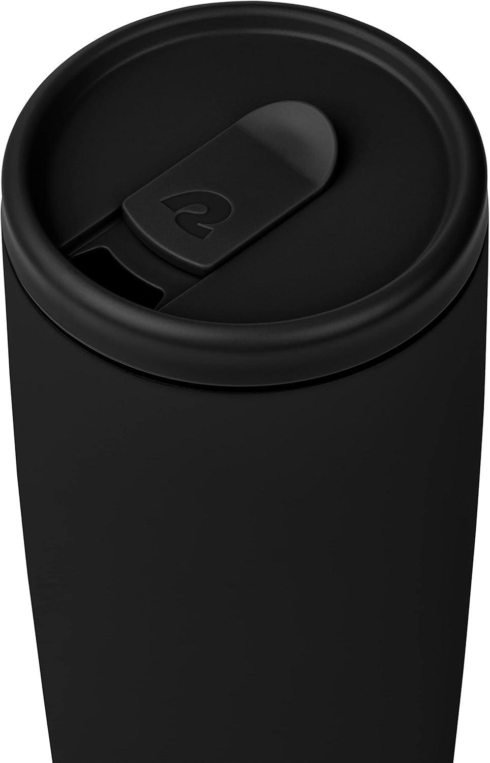 Retrospec Arroyo Tumbler Replacement Straw Lid for Arroyo Stainless Steel Tumbler Insulated Travel Mug BPA Free with All Day Insulation – Fits 24, 30oz Tumbler Lid with Straw – Black(Black)