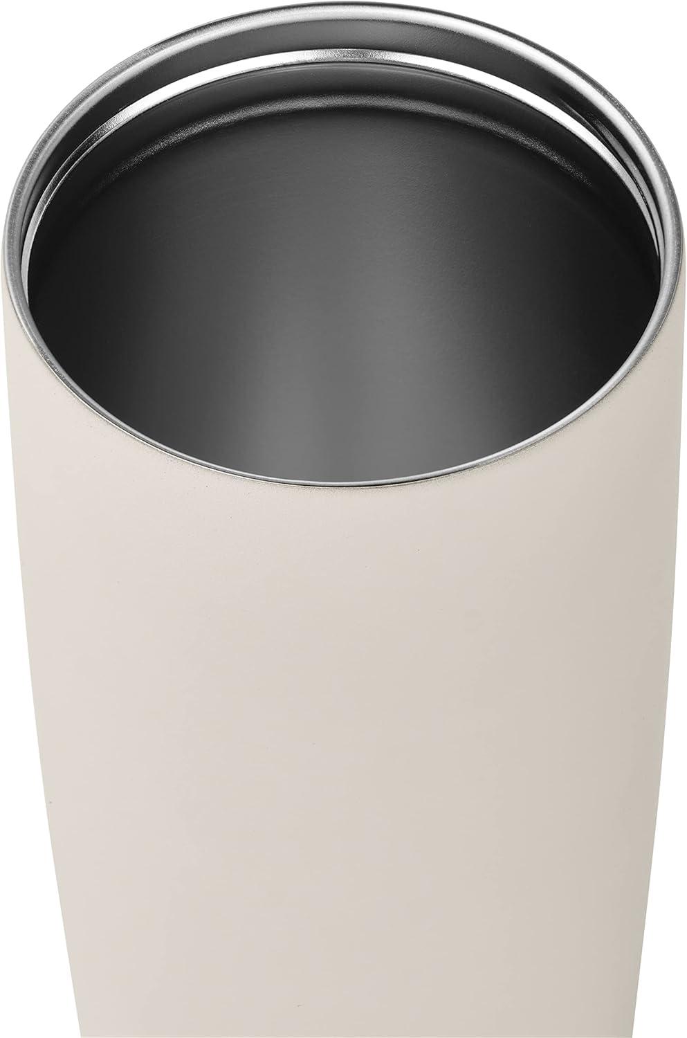 Retrospec Arroyo Stainless Steel Tumbler with Lid and Straw – Reusable Insulated Tumbler Cup – Iced Coffee Travel Mug – Double Walled Thermal Tumblers(Matte Abalone)