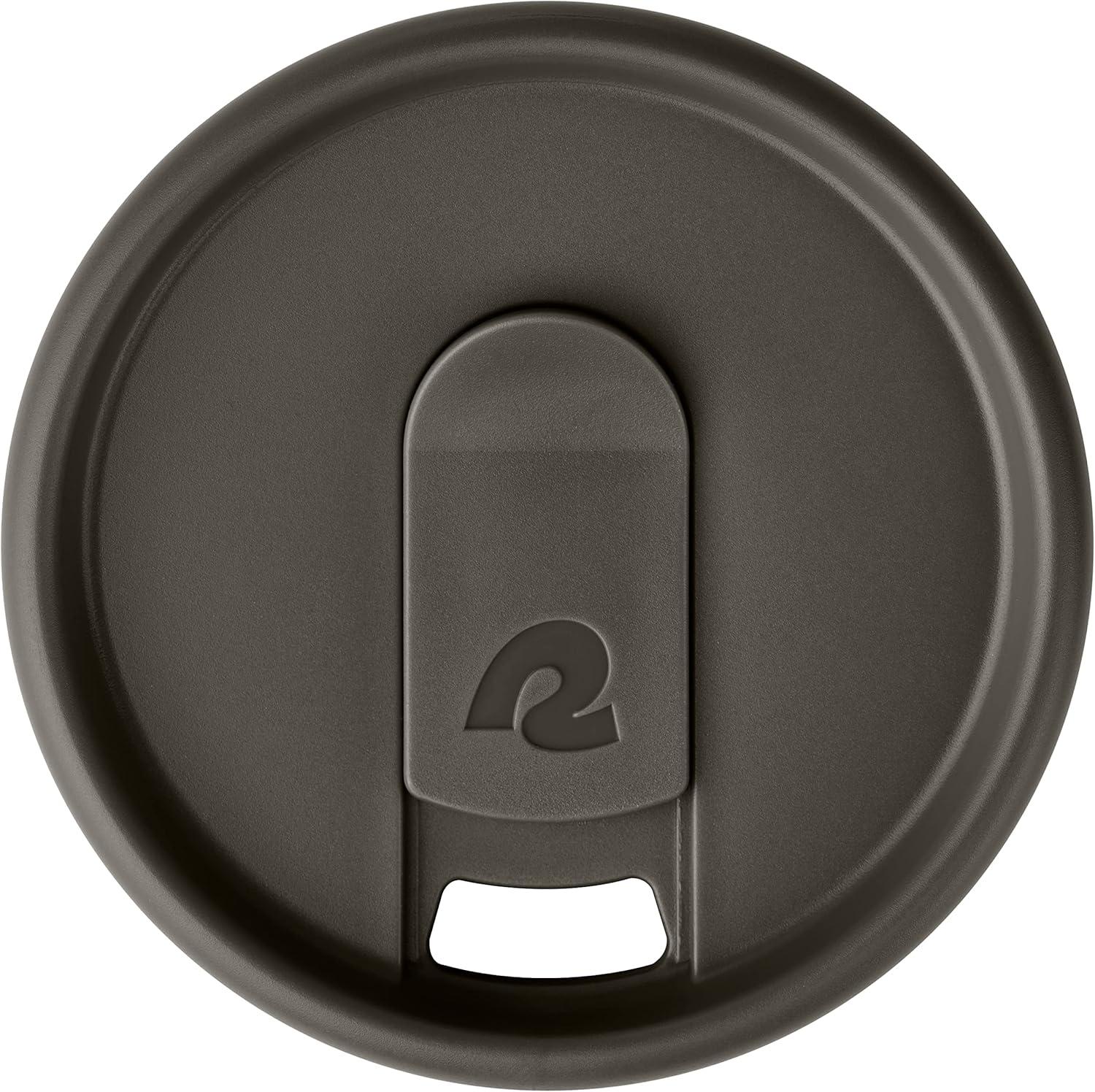 Retrospec Arroyo Tumbler Replacement Straw Lid for Arroyo Stainless Steel Tumbler Insulated Travel Mug BPA Free with All Day Insulation – Fits 24, 30oz Tumbler Lid with Straw – Black(Gray)