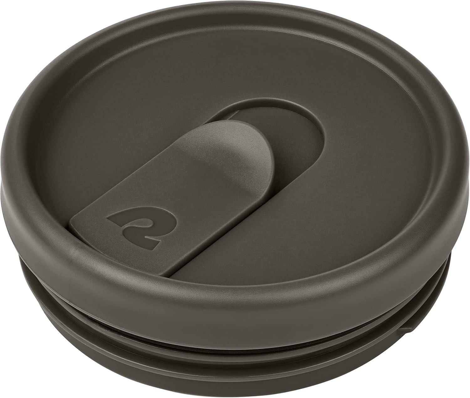 Retrospec Arroyo Tumbler Replacement Straw Lid for Arroyo Stainless Steel Tumbler Insulated Travel Mug BPA Free with All Day Insulation – Fits 24, 30oz Tumbler Lid with Straw – Black(Gray)