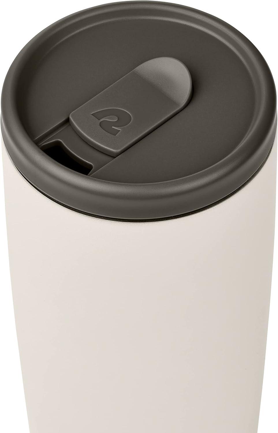 Retrospec Arroyo Tumbler Replacement Straw Lid for Arroyo Stainless Steel Tumbler Insulated Travel Mug BPA Free with All Day Insulation – Fits 24, 30oz Tumbler Lid with Straw – Black(Gray)