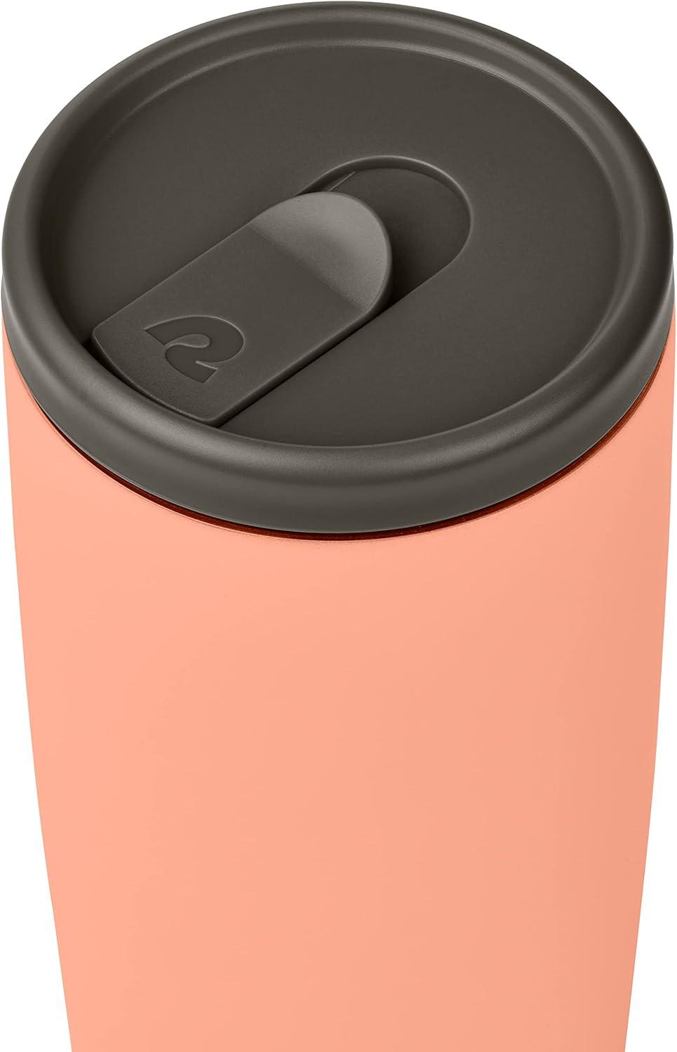 Retrospec Arroyo Stainless Steel Tumbler with Lid and Straw – Reusable Insulated Tumbler Cup – Iced Coffee Travel Mug – Double Walled Thermal Tumblers(Matte Melon)