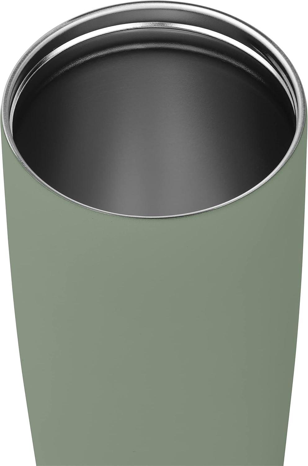Retrospec Arroyo Stainless Steel Tumbler with Lid and Straw – Reusable Insulated Tumbler Cup – Iced Coffee Travel Mug – Double Walled Thermal Tumblers(Matte Pistachio)