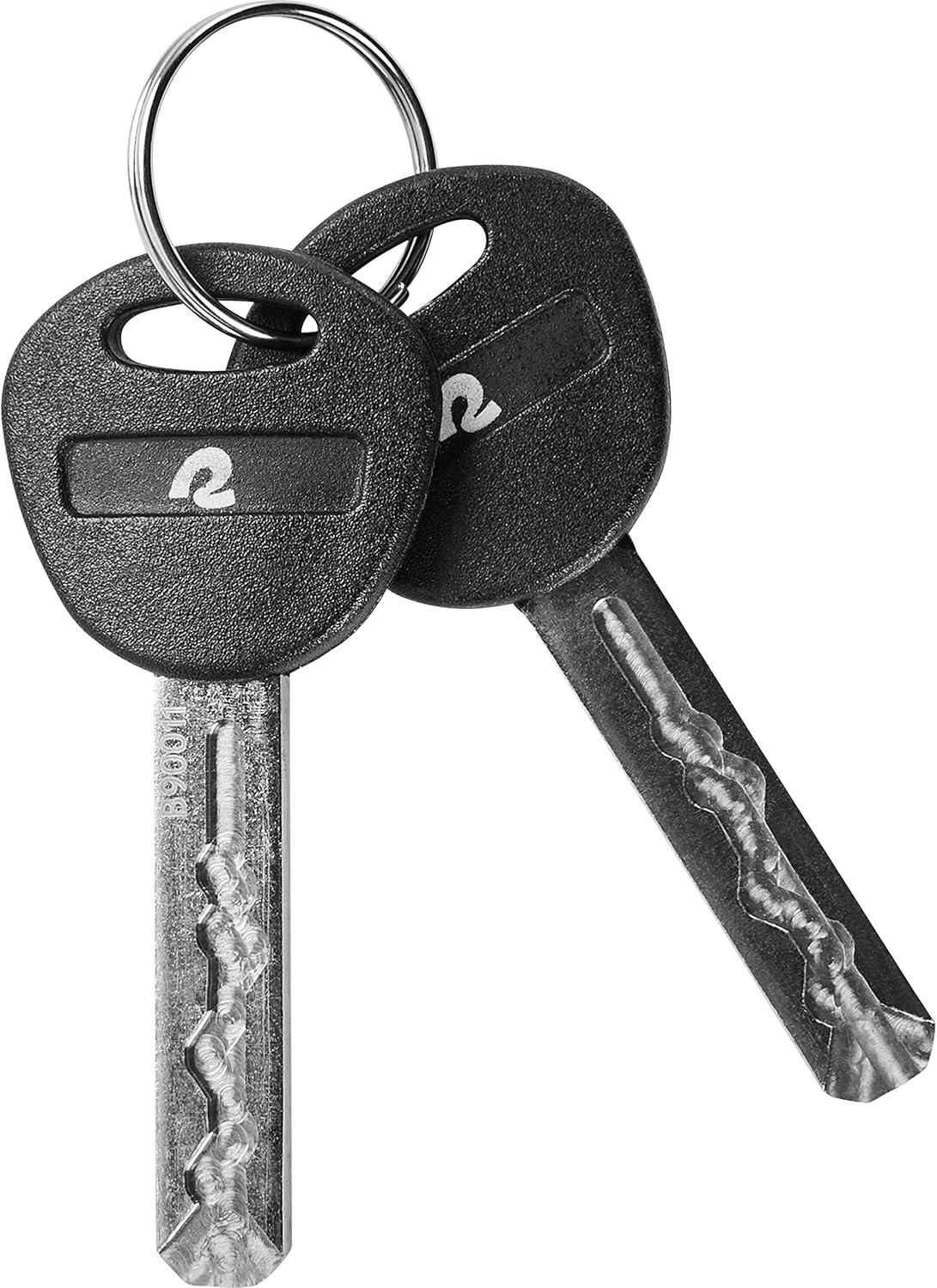 Retrospec Hero Plus Bicycle Chain Lock with Key, Heavy Duty Anti-Theft Bike Lock, 10mm 3′ Cut Resistant 3T Manganese Steel Chain and Weather Resistant Nylon Sleeve(One Size)