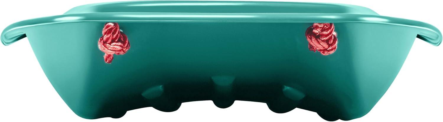 Retrospec Retrorider Plastic Snow Sled – Toboggan Style with Pull Rope, Cold-Resistant Coating, and Hard Bottom for Smooth Downhill Rides – Available in 35″ and 48″ Sizes for Kids and Adults(Legacy Wintertide)