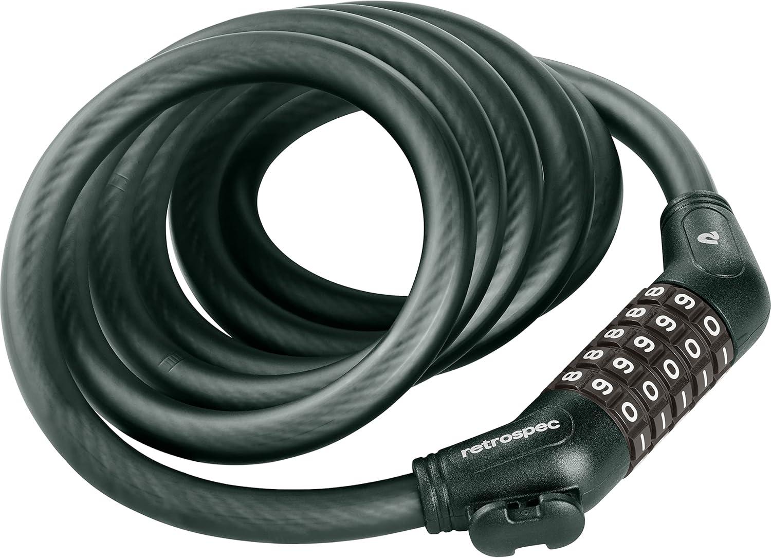 Grizzly Plus Integrated Combo Cable Bike Lock – 12mm(Matte Everglade)